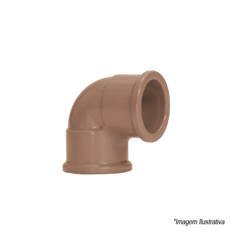Joelho 90º PVC Soldável 32mm  1´ - Amanco Joelho 90º PVC Soldável 32mm  1´ - Amanco