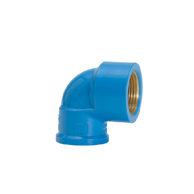 Joelho 90º PVC Azul Soldável com Bucha de Latão Solda 25mm e Rosca 3/4´ - Amanco Joelho 90º PVC Azul Soldável com Bucha de Latão Solda 25mm e Rosca 3/4´ - Amanco