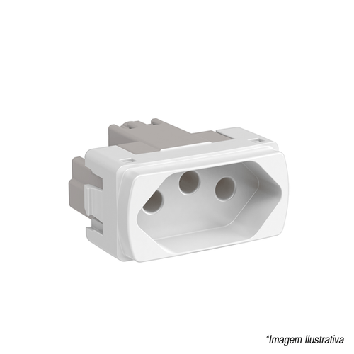 Tomada 2P+T 20A 250V Branco S3B70350 Schneider