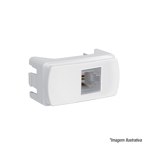 Tomada para Telefone RJ11 S3B74900 Branco Schneider