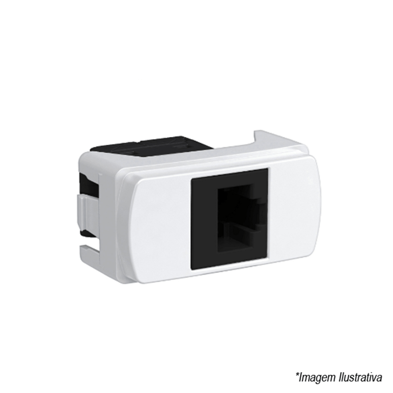 Tomada RJ 45 CAT 5E S3B74100 Branco Schneider Tomada RJ 45 CAT 5E S3B74100 Branco Schneider