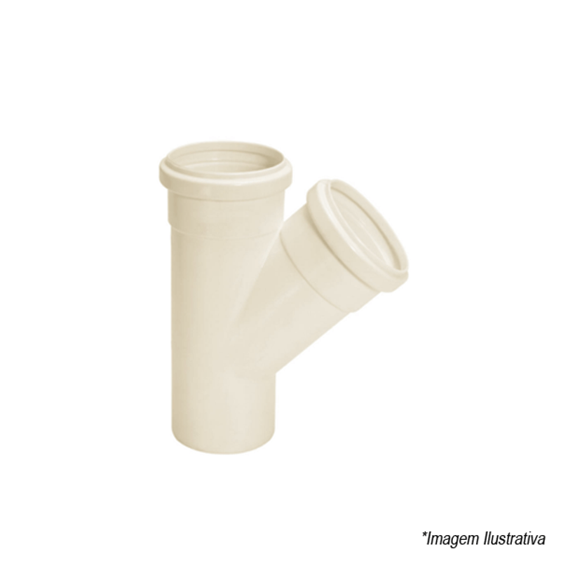 Junção Esgoto Simples 50x50mm 2´x2´ - Amanco Junção Esgoto Simples 50x50mm 2´x2´ - Amanco