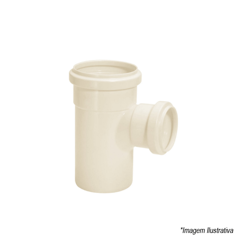 Tê Redução Esgoto Normal  75x50mm  3´x2´ - Amanco Tê Redução Esgoto Normal  75x50mm  3´x2´ - Amanco