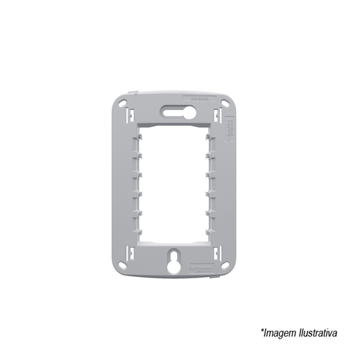 Suporte 3 Postos 4x2 Cinza S3B76120 Schneider