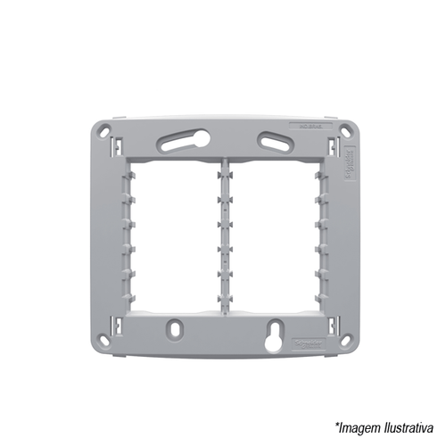 Suporte 6 Postos 4x4 Cinza S3B76140 Schneider
