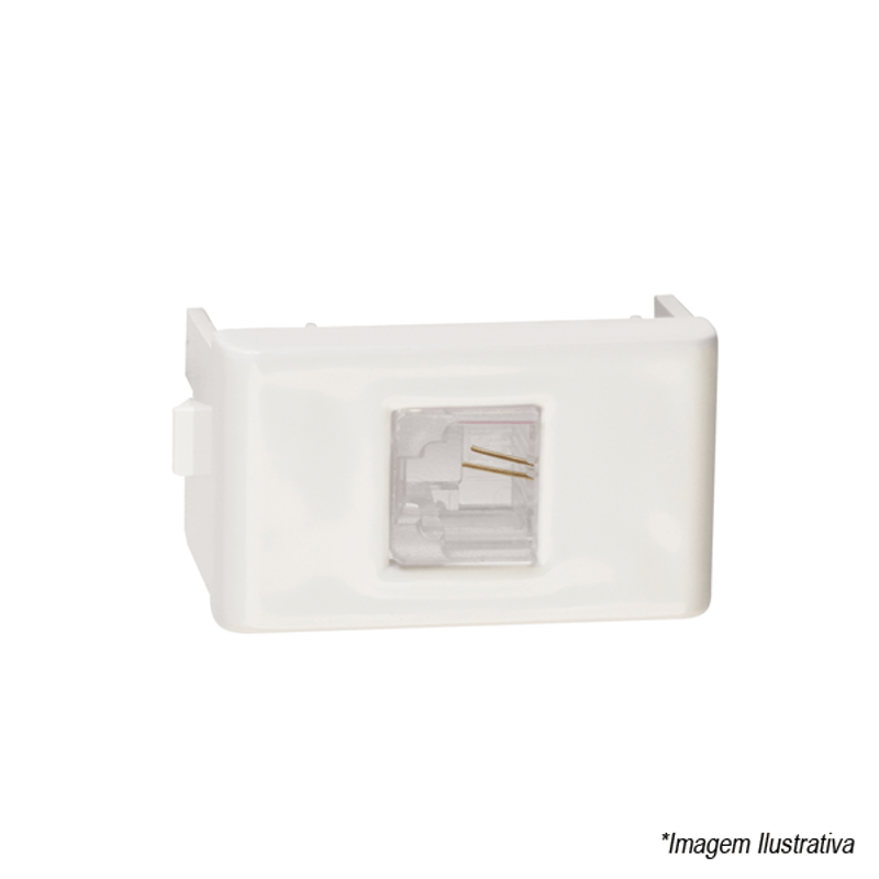 Módulo Tomada para Telefone RJ11 PRM047201 Branco Schneider Módulo Tomada para Telefone RJ11 PRM047201 Branco Schneider