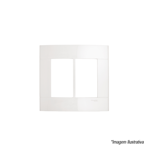 Placa 6 Postos 4x4 Branco PRM044461 Schneider