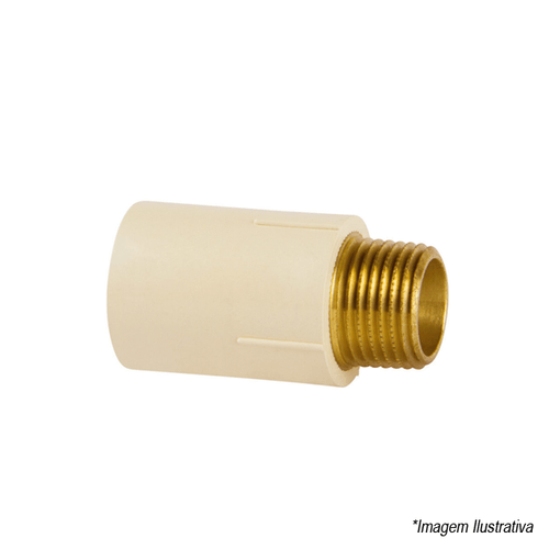 Conector CPVC Rosca Macho  22mm x 3/4´ -  Amanco
