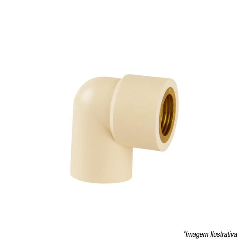 Joelho de Transição Super CPVC 90º Flowguard 22mm x 1/2´ - Amanco Joelho de Transição Super CPVC 90º Flowguard 22mm x 1/2´ - Amanco