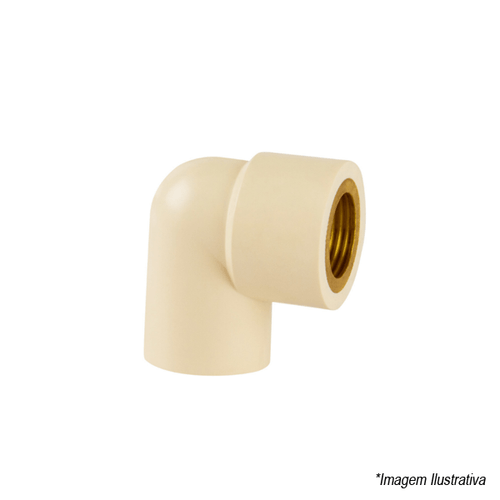 Joelho de Transição Super CPVC 90º Flowguard  22mm x 3/4´ - Amanco