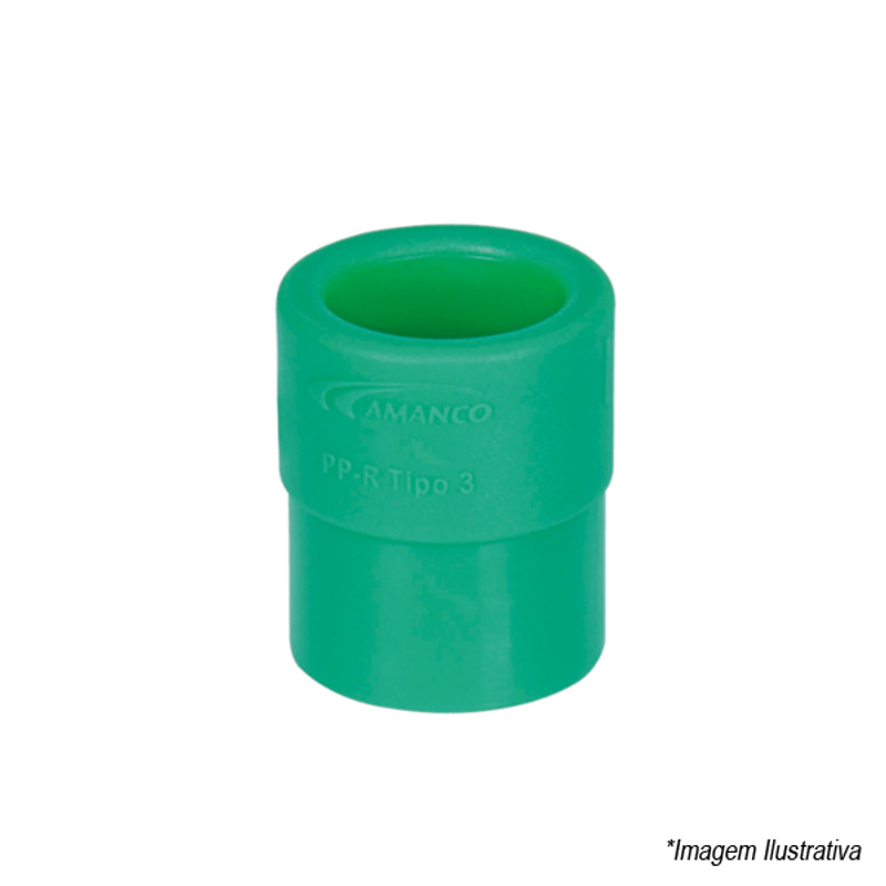 Bucha PPR de Redução Termofusão Verde 75x50mm  2.1/2´x1.1/2´ - Amanco