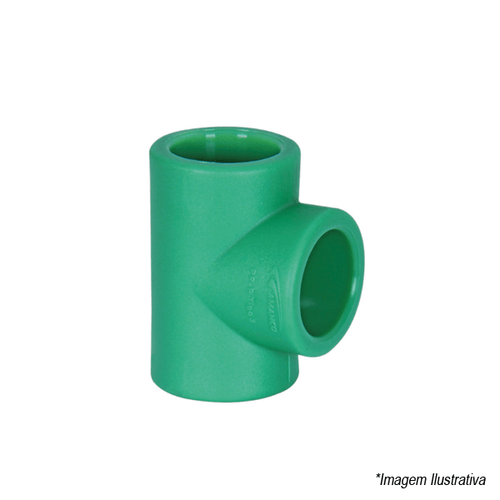 Tê PPR Fêmea/Fêmea/Fêmea Termofusão Verde 40mm  1.1/4´ - Amanco