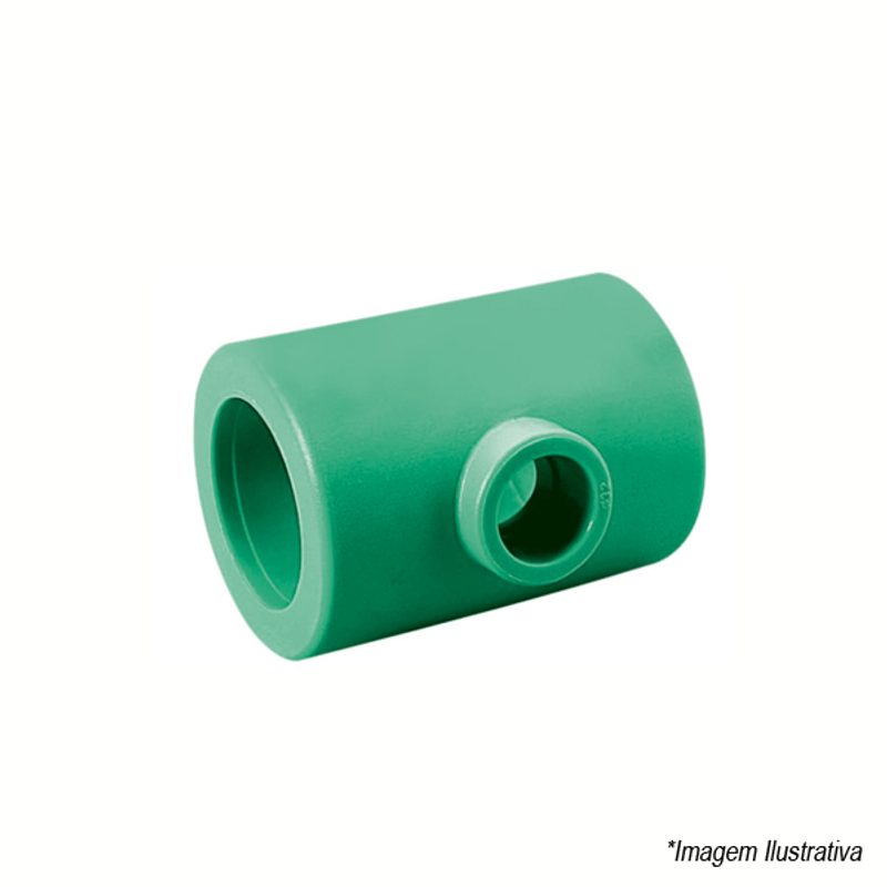 Te PPR de Redução Central Termofusão 50x25mm 1.1/2´x3/4´ - Amanco Te PPR de Redução Central Termofusão 50x25mm 1.1/2´x3/4´ - Amanco