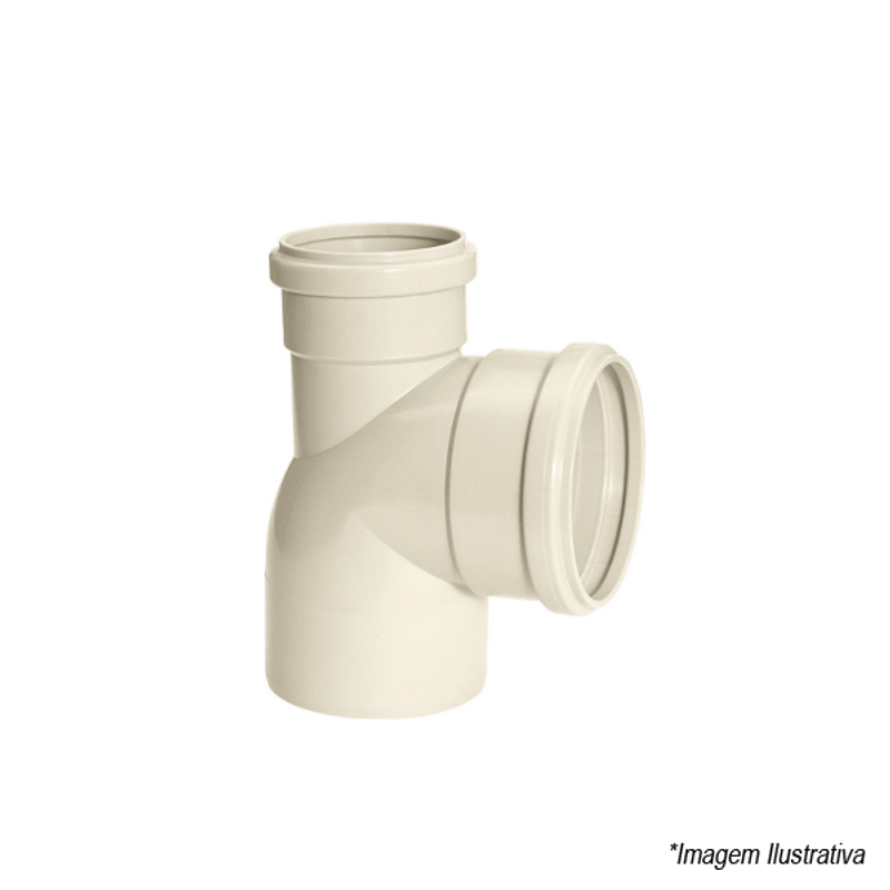 Joelho 90º para Esgoto Série R com Visita 100x75mm 4´x3´ - Amanco Joelho 90º para Esgoto Série R com Visita 100x75mm 4´x3´ - Amanco