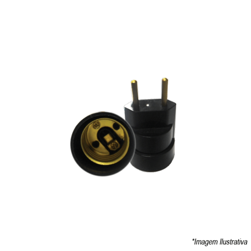 Soquete E-27 Adaptador Plug MT2075A Decorlux Soquete E-27 Adaptador Plug MT2075A Decorlux