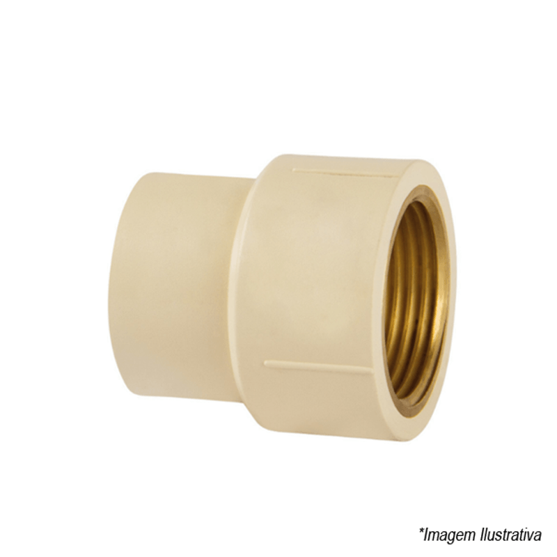 Luva de Transição Super CPVC Flowguard Fêmea/Fêmea 28mm x 1´ - Amanco Luva de Transição Super CPVC Flowguard Fêmea/Fêmea 28mm x 1´ - Amanco