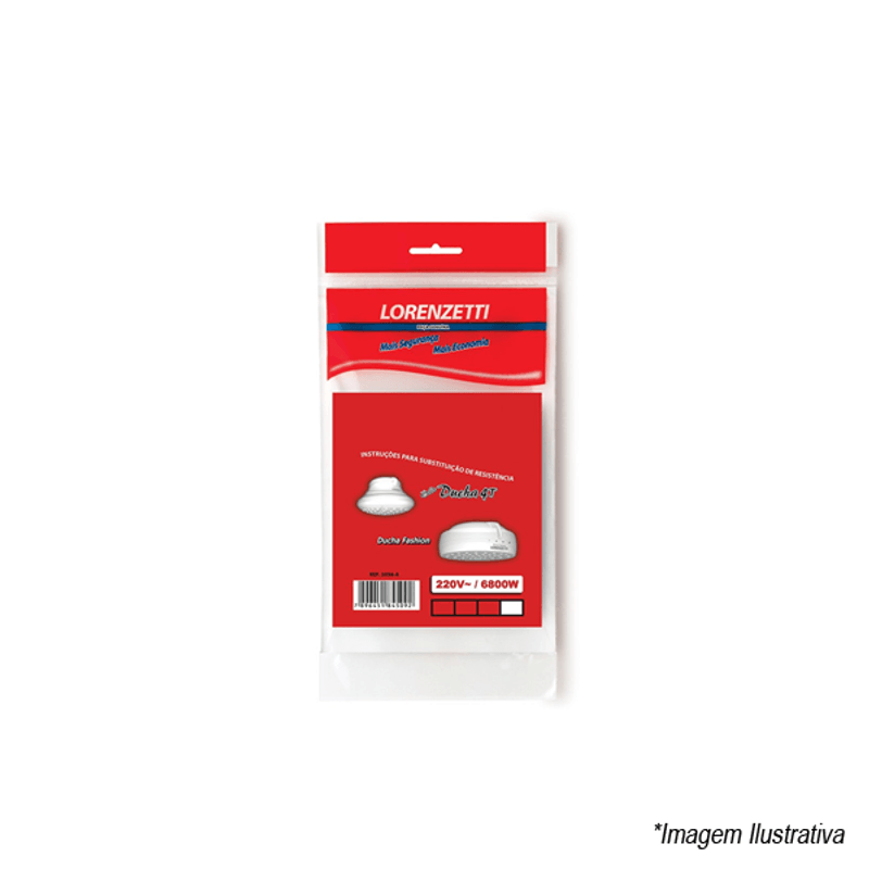 Resistência Ducha Bella/Fashion 6800w 220v 53036 Lorenzetti Resistência Ducha Bella/Fashion 6800w 220v 53036 Lorenzetti
