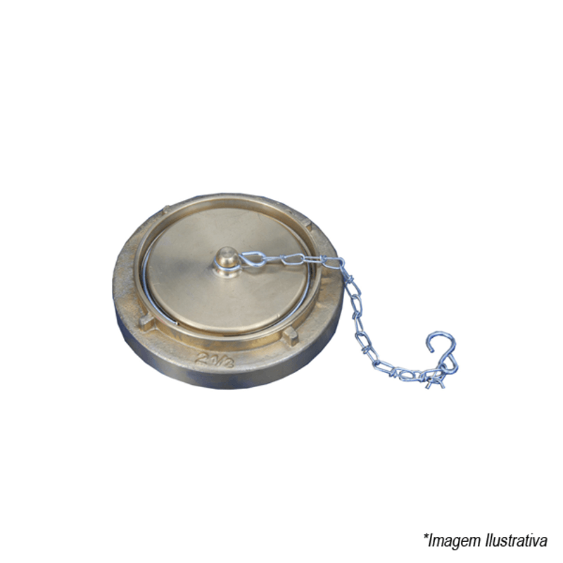 Tampão Storz 2 1/2 com Corrente 00000015 Dimensão Tampão Storz 2 1/2 com Corrente 00000015 Dimensão