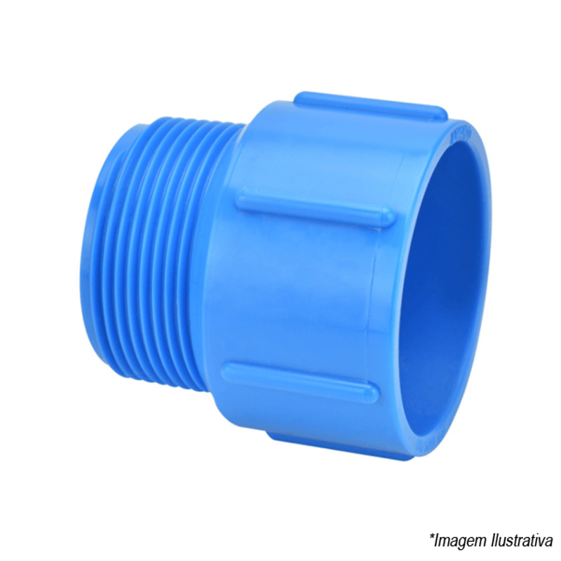 A-Adaptador Bolsa Soldável x Rosca Macho 50x2 Azul 10708 Amanco A-Adaptador Bolsa Soldável x Rosca Macho 50x2 Azul 10708 Amanco