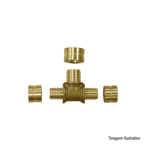 Tê de Redução Metálico PEX 20X16X20 97447 Amanco