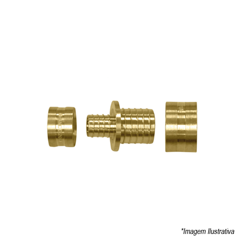 União de Redução Metálica PEX DN32x25 97451 Amanco União de Redução Metálica PEX DN32x25 97451 Amanco