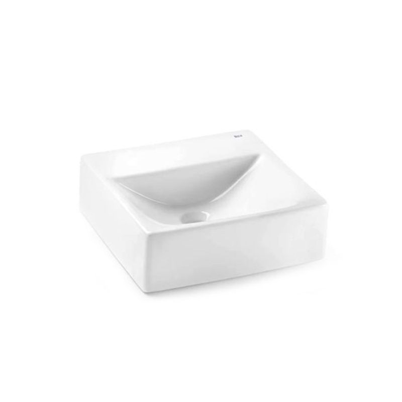 Cuba de Apoio Quadrada Branco 33x36cm Diverta - Roca Cuba de Apoio Quadrada Branco 33x36cm Diverta - Roca