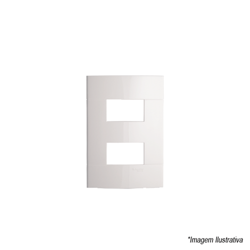 Placa 2 Postos 4x2 Branco PRM044221 Schneider
