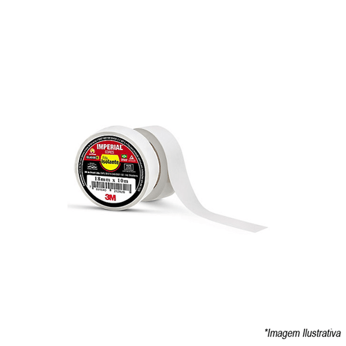 Fita Isolante Imperial 18mmx10m Branco HB004298004 3M