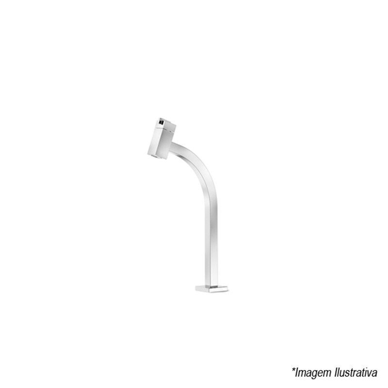 Torneira para Banheiro de Bancada Bica Alta Cromada Singles One Square - Roca Torneira para Banheiro de Bancada Bica Alta Cromada Singles One Square - Roca