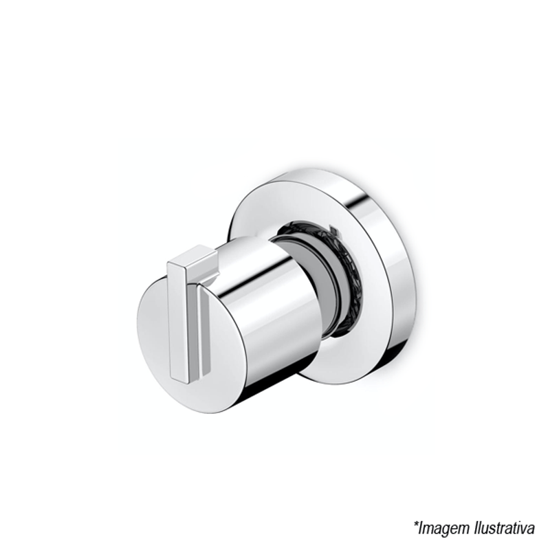 Acabamento para Registro Base de Reforma Single One  3/4´  Cromado - Roca Acabamento para Registro Base de Reforma Single One  3/4´  Cromado - Roca