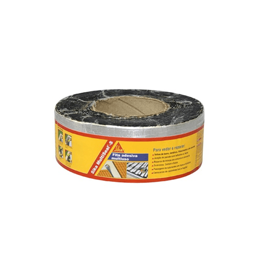 Fita Multiuso Asfáltica Sika Multiseal Aluminizada 10cmx10m 476687 Sika