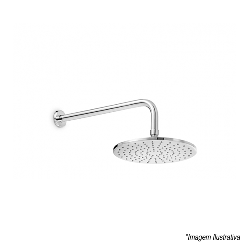 Ducha De Parede Com Tubo Cromado - Celite Ducha De Parede Com Tubo Cromado - Celite