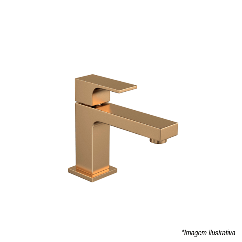 Torneira Para Lavatório De Mesa Com Bica Baixa Gold Matte Unic 1197.GL90.MT - Deca Torneira Para Lavatório De Mesa Com Bica Baixa Gold Matte Unic 1197.GL90.MT - Deca