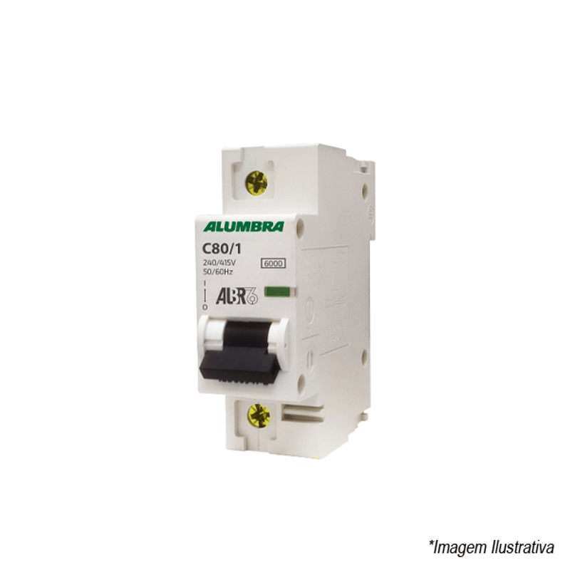 Disjuntor ALBR6 Unipolar DIN 80A 9249 Disjuntor ALBR6 Unipolar DIN 80A 9249