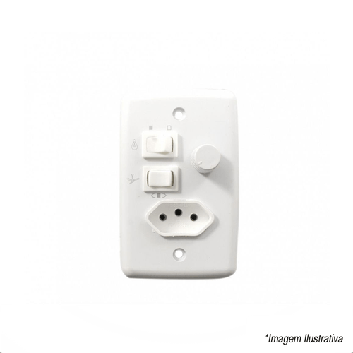 Controle de Ventilador Rotativo Bivolt Com Tomada LS