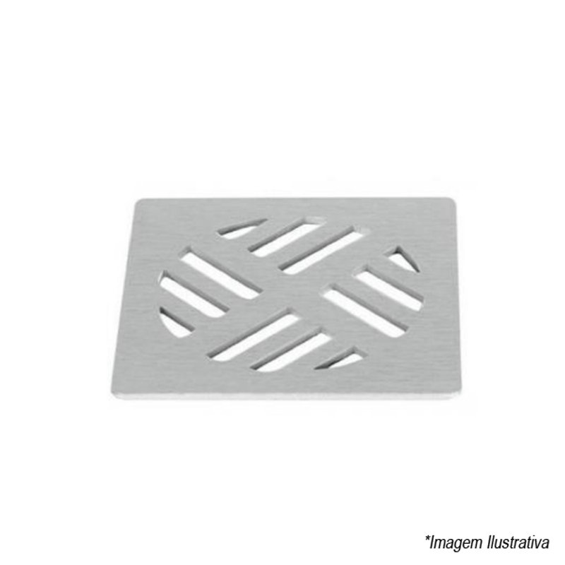Ralo Grelha Quadrada Aluminio 150mm  Amanco Ralo Grelha Quadrada Aluminio 150mm  Amanco