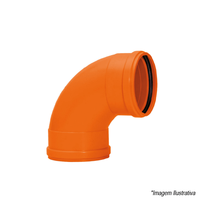 Curva Curta 90º Silentium 100mm 14822 Amanco Curva Curta 90º Silentium 100mm 14822 Amanco