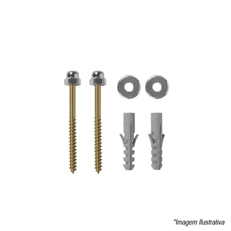 Parafusos Latonados para Lavatório 8mm - Romis Parafusos Latonados para Lavatório 8mm - Romis