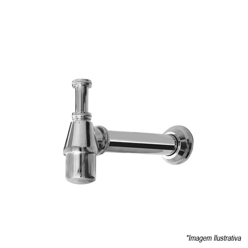 Sifão para Pia 2´x1.1/2´ Cromado - Romis Sifão para Pia 2´x1.1/2´ Cromado - Romis