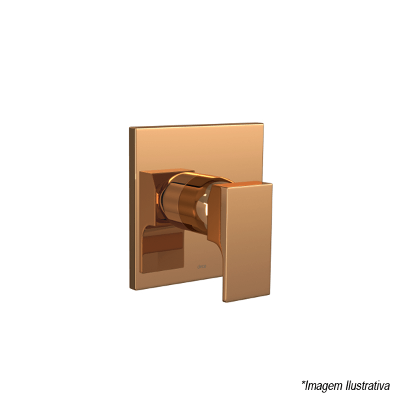 Acabamento Monocomando para Chuveiro Red Gold Unic - Deca Acabamento Monocomando para Chuveiro Red Gold Unic - Deca