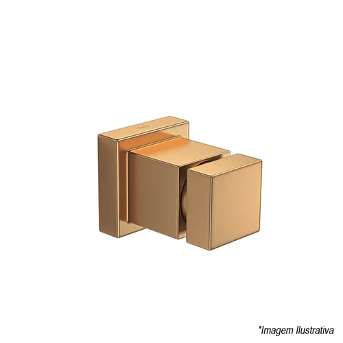 Acabamento para Registro de Gaveta Cubo | 3/4" | Gold Matte - Deca