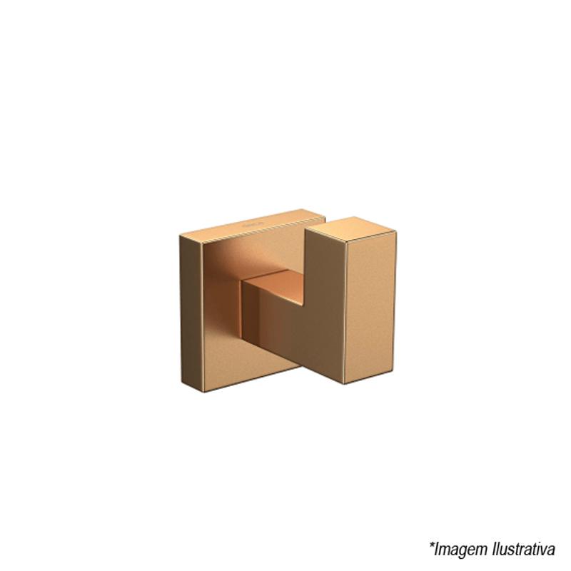 Papeleira Quadratta Gold Matte 2020.GL83.MT - Deca Papeleira Quadratta Gold Matte 2020.GL83.MT - Deca