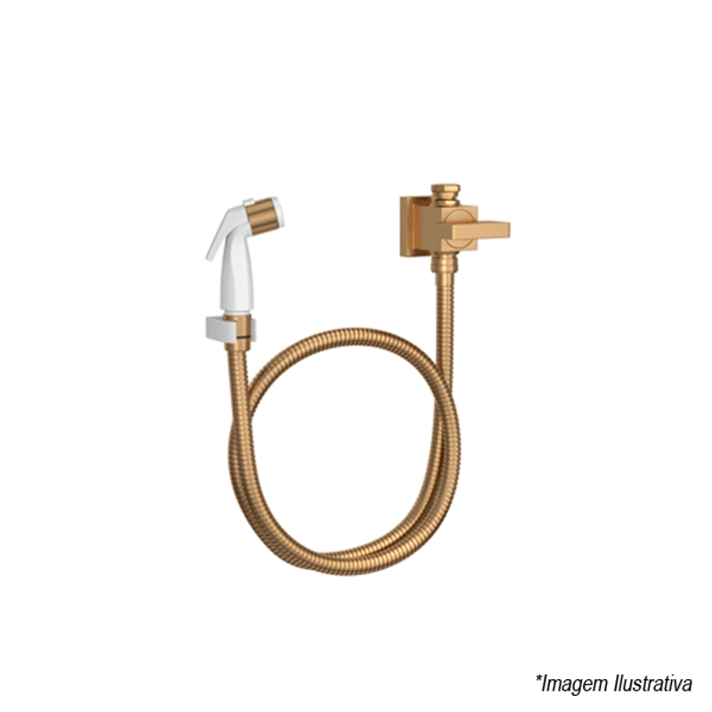 Ducha Higiênica Com Registro Dream Gold Matte 1984.GL87.ACT.MT - Deca Ducha Higiênica Com Registro Dream Gold Matte 1984.GL87.ACT.MT - Deca
