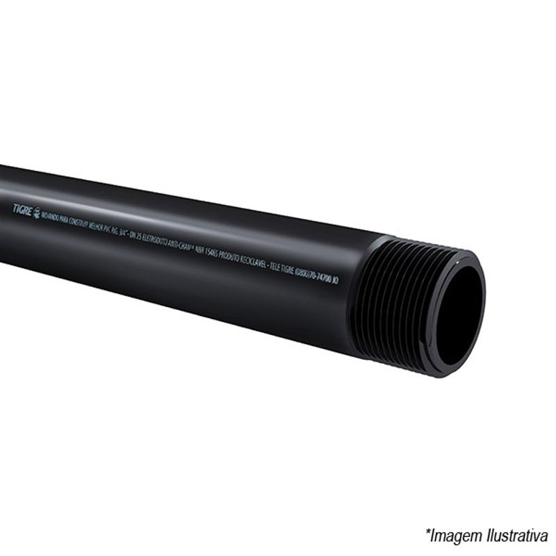 Cano Soldável Para alta Pressão Prumada CPVC PN12 54mm  6 Metros  2´ - Tigre Cano Soldável Para alta Pressão Prumada CPVC PN12 54mm  6 Metros  2´ - Tigre