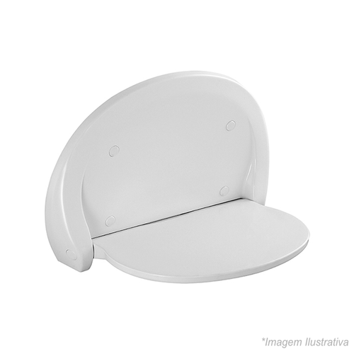 Cadeira De Banho Articulada Hotel  ABS Branco  PNE - Docol