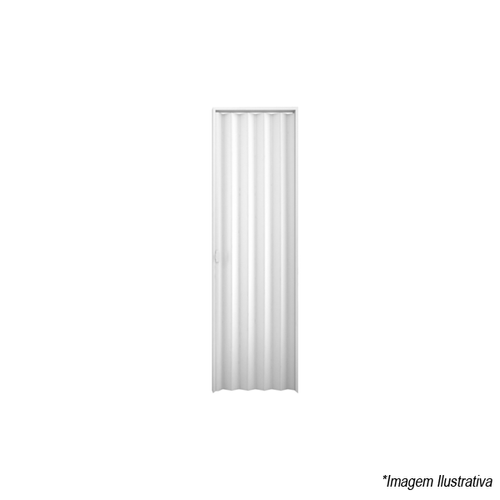 Porta Sanfonada 60cmx2,10m Branco 621.1 Plasbil