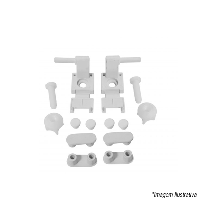 Conjunto de Fixação para Assento AP.80 Branco 1100.FX01.17 Deca Conjunto de Fixação para Assento AP.80 Branco 1100.FX01.17 Deca