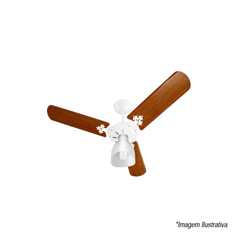 Ventilador Delta New Light Branco Mogno 220V 38-3220 Ventilador Delta New Light Branco Mogno 220V 38-3220