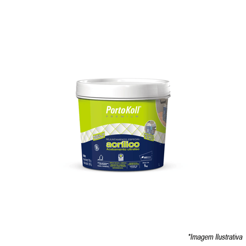 Rejunte Acrílico Premium Marfim 1KG 96109 Portokoll Rejunte Acrílico Premium Marfim 1KG 96109 Portokoll