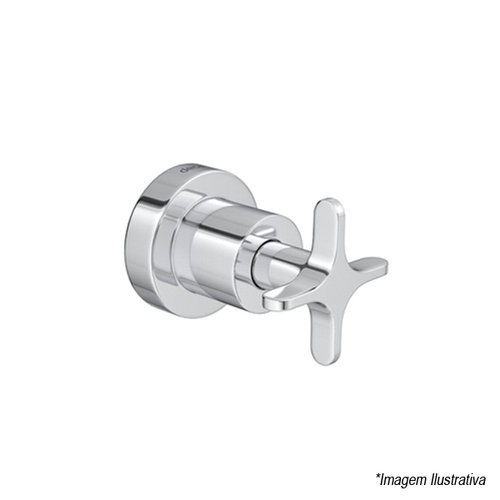 Acabamento para Registro de Gaveta e Pressão Flex  1´  Cromado - Deca